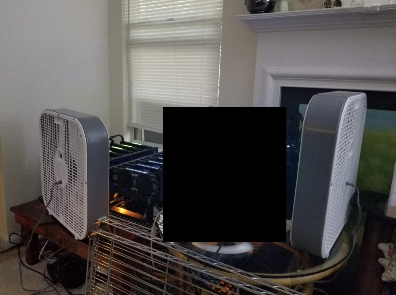 Original Mining Rig Setup - 2017