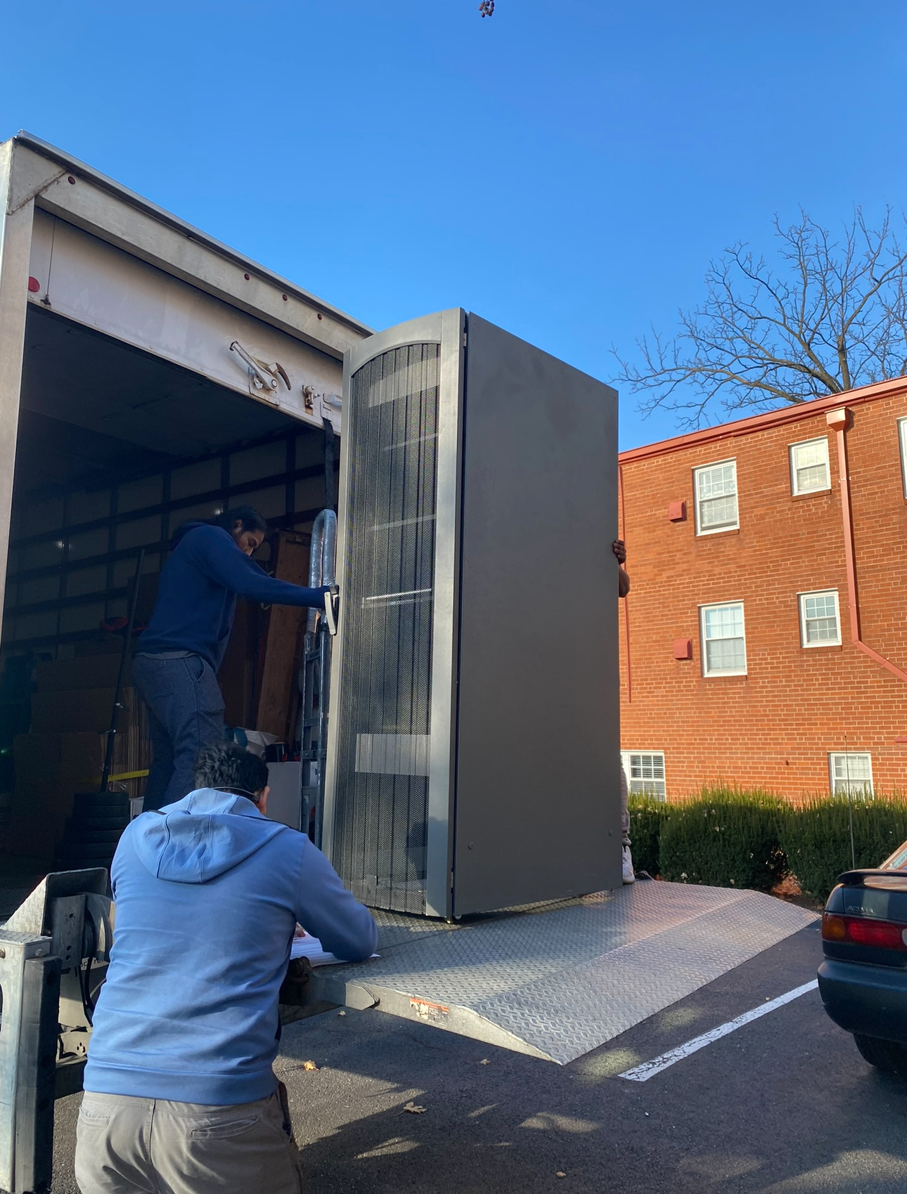 42U Rack Being Delivered to Adam's Apartment - 2021
