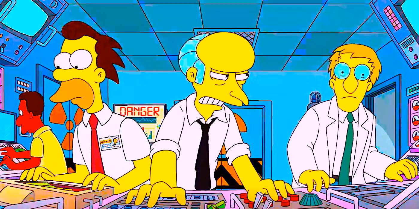 Mr. Burns helping at the plant